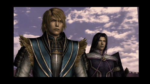 Two Men in Armor Standing