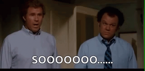 Two Men In Blue Shirts Saying Soooooo GIF