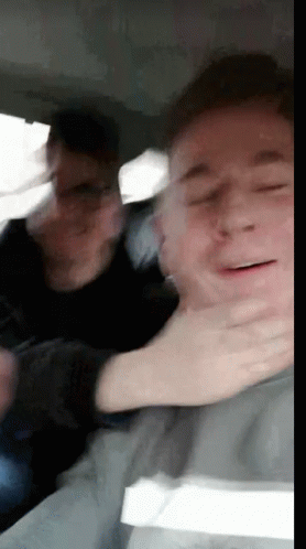 Two Men In Car GIF