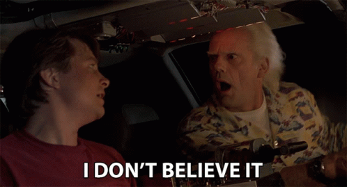 Two Men In Car Saying I Don't Believe It GIF