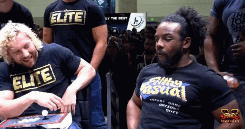 Two Men in Elite and Silly Casual Shirts