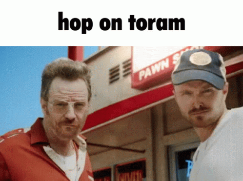Two Men In Front Of Pawn Shop Hop On Toram GIF