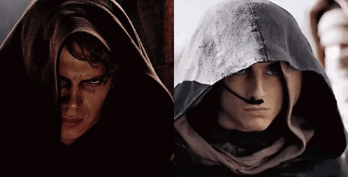 Two Men in Hoods Close Up