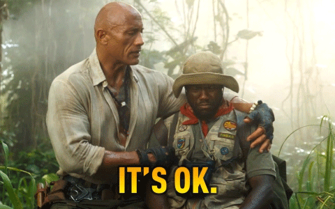 Two Men in Jungle Saying It's Ok