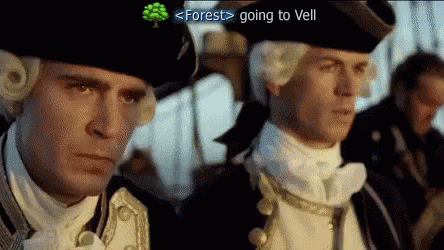 Two Men in Military Uniforms Forest Going to Vell