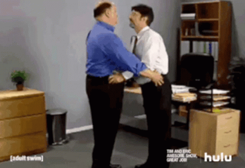 Two Men in Office with Hulu