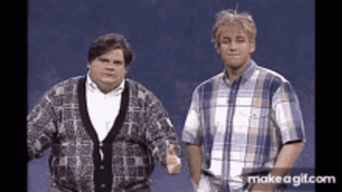 Two Men In Plaid Shirts GIF