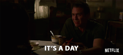Two Men In Striped Shirt And White Sweater GIF