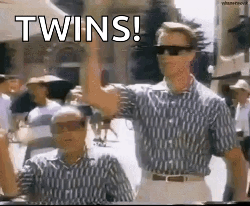 Two Men In Sunglasses And Striped Shirts GIF