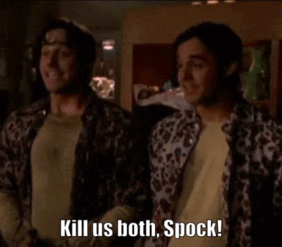 Two Men Kill Us Both Spock GIF