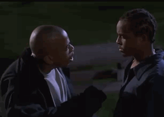 Two Men Looking at Each Other