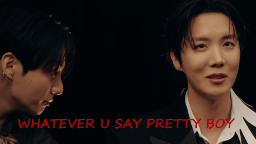Two Men Looking at Each Other Saying Pretty Boy