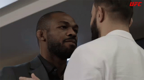 Two Men Looking at Each Other UFC