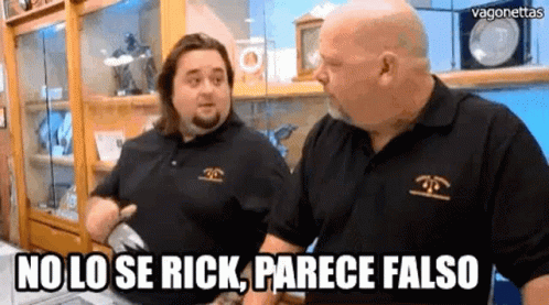 Two Men No Lo Se Rick Parece Falso GIF