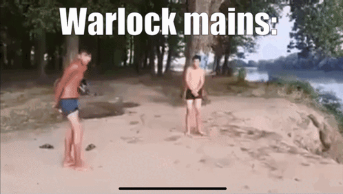 Two Men on Beach Warlock Mains