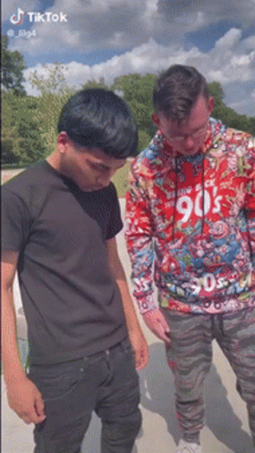 Two Men One In Hoodie Saying 90S GIF