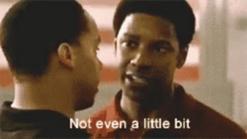 Two Men One Saying Not Even A Little Bit GIF