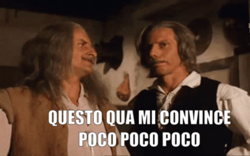 Two Men Questo Qua Mi Convince Poco Poco Poco GIF