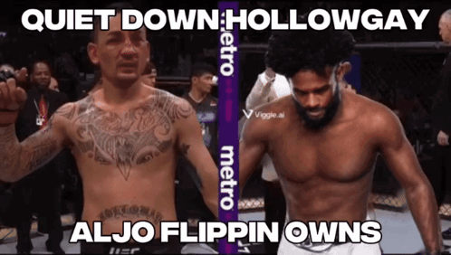Two Men Quiet Down Holloway And Aljo Flippin Owns GIF