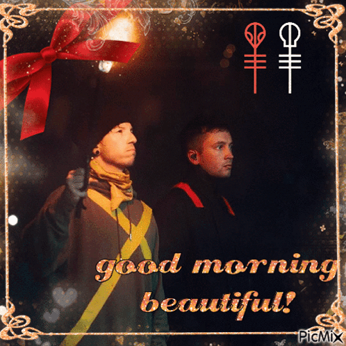 Two Men Saying Good Morning Beautiful