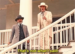 Two Men Saying That's Not What I Said
