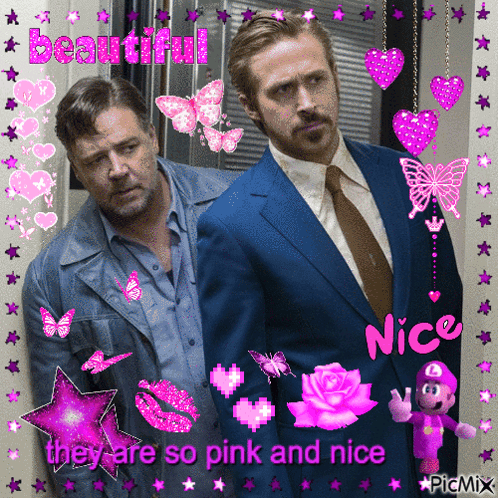 Two Men Saying They Are So Pink and Nice