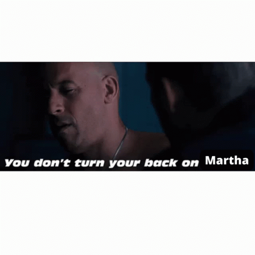 Two Men Saying You Don't Turn Your Back on Martha