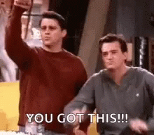 Two Men Saying You Got This GIF