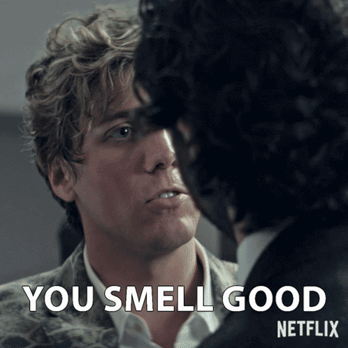 Two Men Saying You Smell Good Netflix GIF