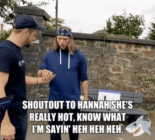 Two Men Shouting Out Hannah
