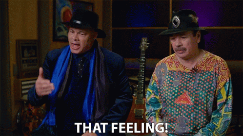 Two Men Side by Side Saying That Feeling