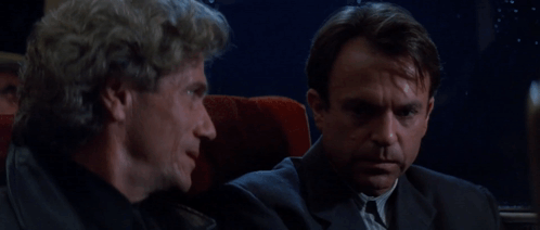 Two Men Sitting Did I Ever Tell You My Favorite Color Is Blue GIF