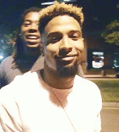 Two Men Smiling Together