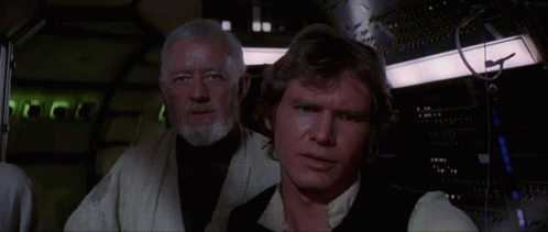 Two Men Standing Next To Each Other Saying It's Too Big To Be A Space Station