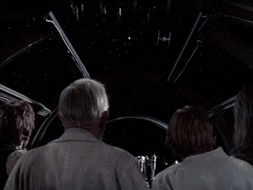 Two Men Standing Next To Each Other Saying Its Too Big To Be A Space Station