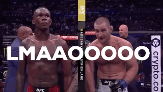 Two Men Standing Next To Each Other With The Words Lmaaoooo On The Bottom Right GIF