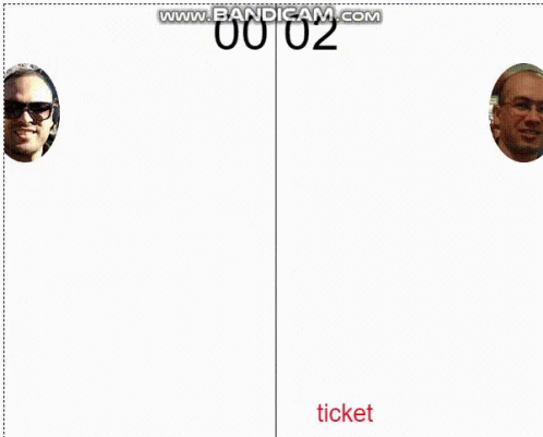 Two Men Standing Together Saying Ticket