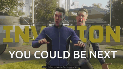 Two Men Standing Together You Could Be Next GIF