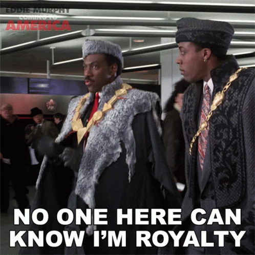 Two Men Standing With No One Knows I'm Royalty