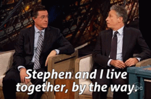 Two Men Stephen and I Live Together By the Way