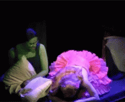 Two Men Talking At Bar GIF