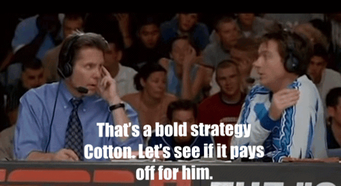 Two Men Talking Crowd Bold Strategy