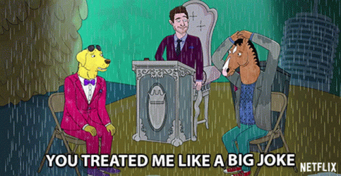 Two Men Talking In Front Of Starz Logo GIF