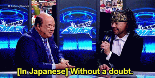 Two Men Talking on Smack Show One Wearing Crown