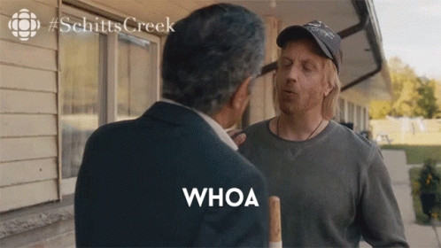 Two Men Talking Saying Whoa GIF