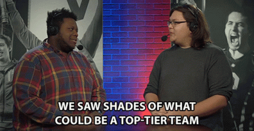 Two Men Talking We Saw Shades of Top Tier Team