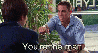 Two Men Talking Youre The Man GIF