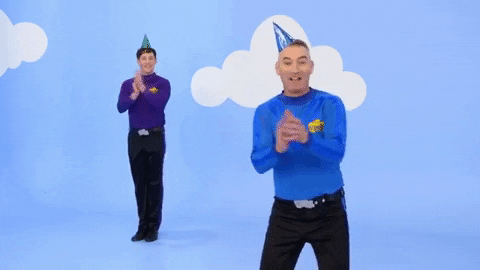 Two Men Wiggle Together GIF