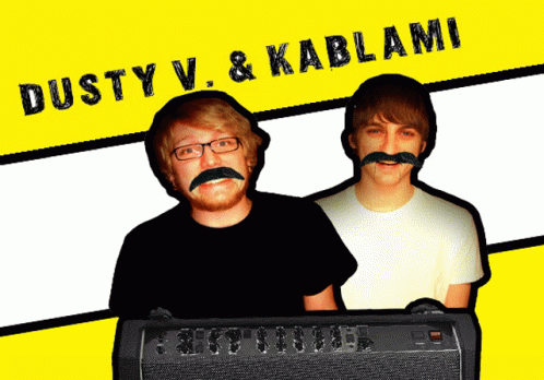 Two Men with Glasses and Mustaches