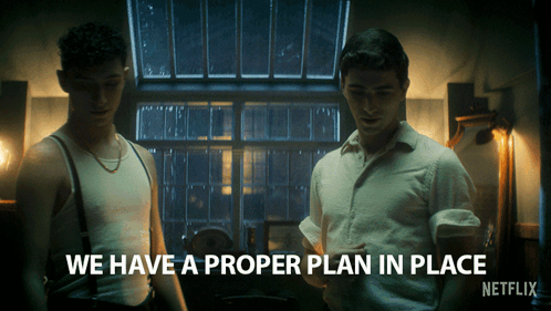 Two Men With Proper Plan GIF